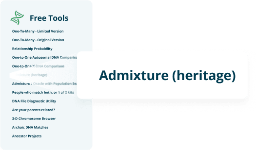 Select Admixture (heritage) from list of free tools.