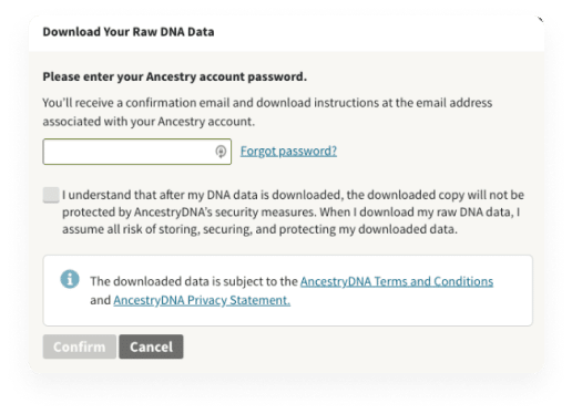 Ancestry download raw data