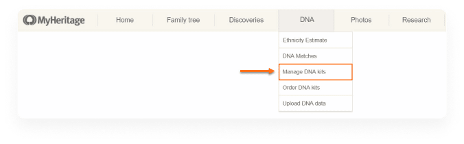 manage DNA kits